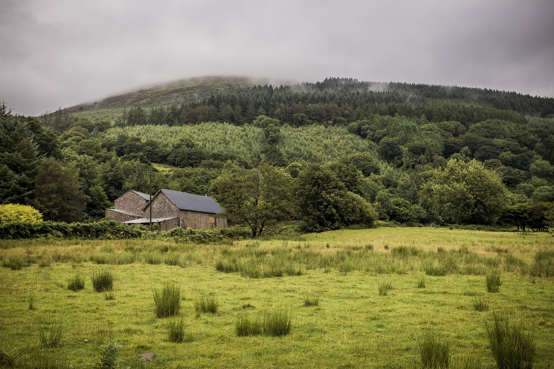 stone building on hillside