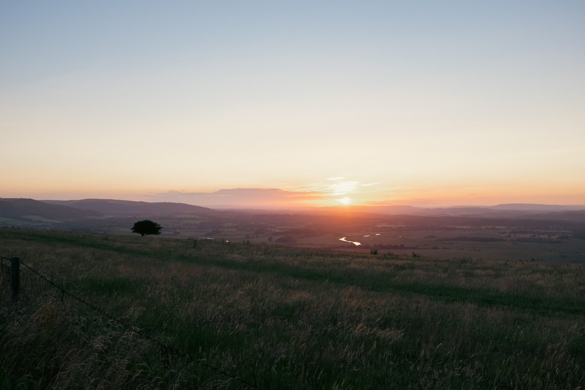view over the south downs