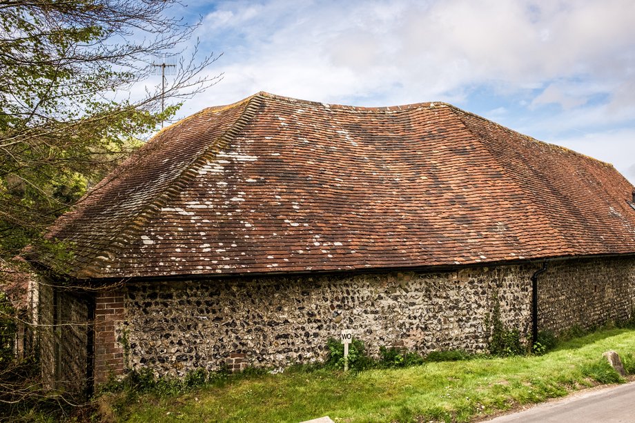 sloping barn roof