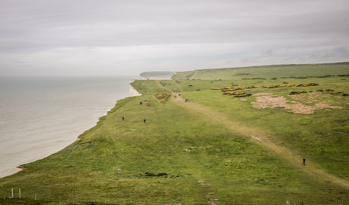 footpath above the seven sisters, birling gap
