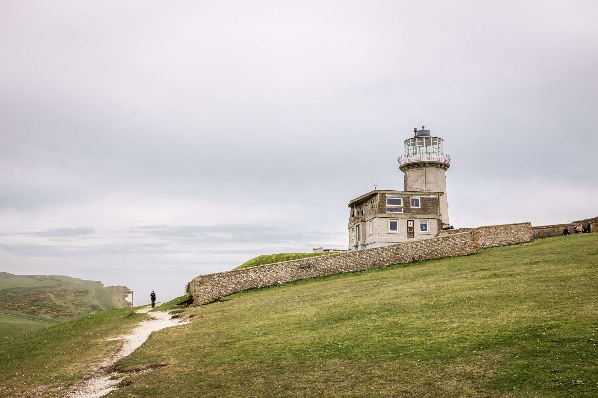belle tout lighthouse at beachy head the south caost of england