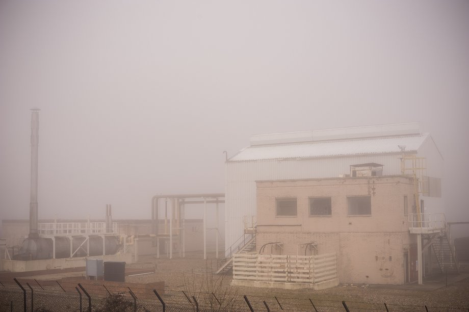 canvey terminal in the mist
