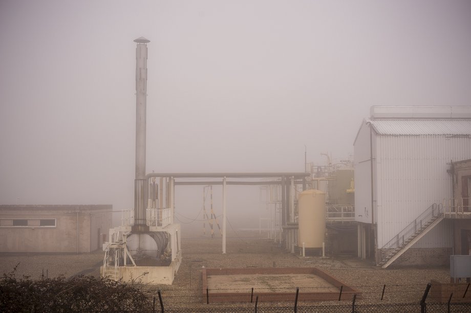 canvey terminal in the mist