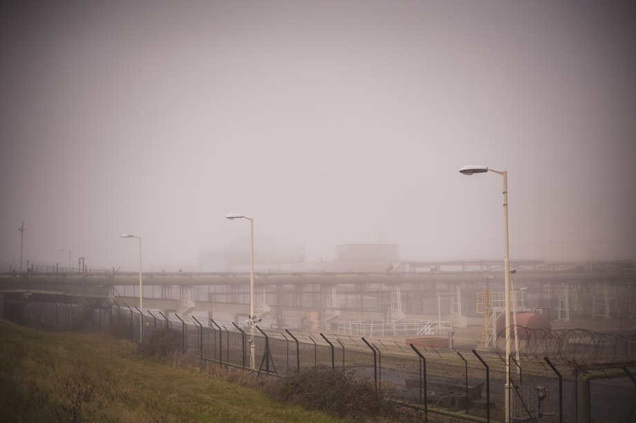canvey terminal in the mist