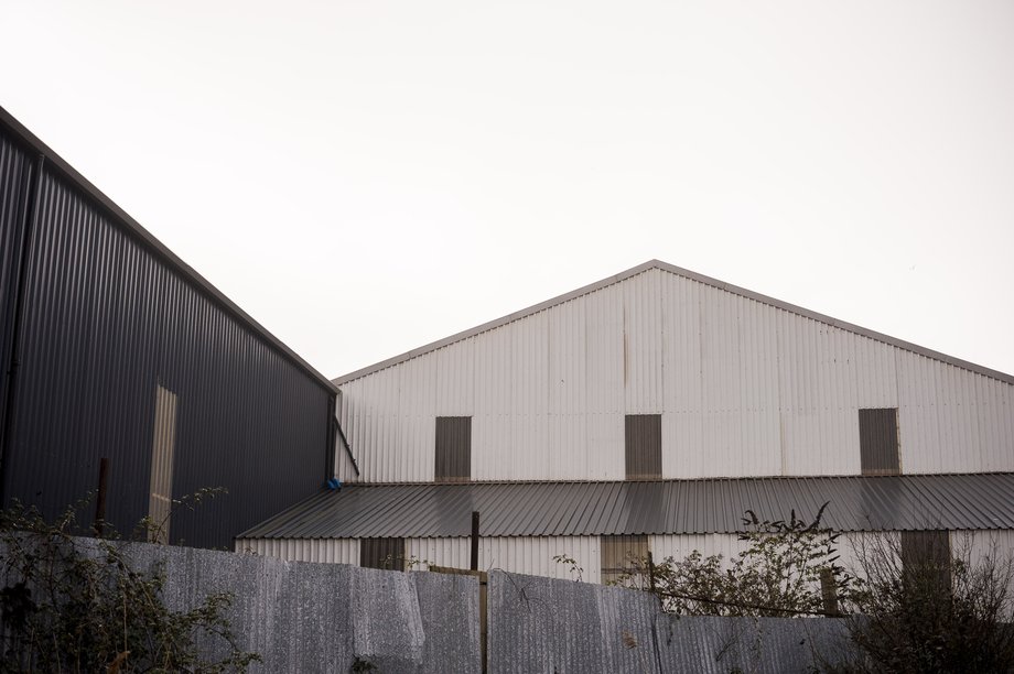 industrial buildings on the edge on canvey village
