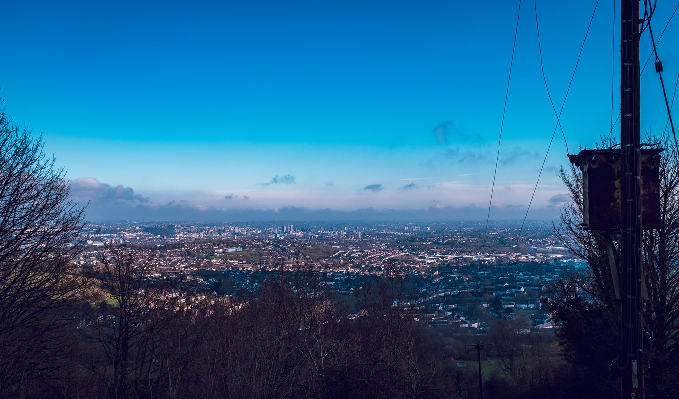 view of bristol city from distance