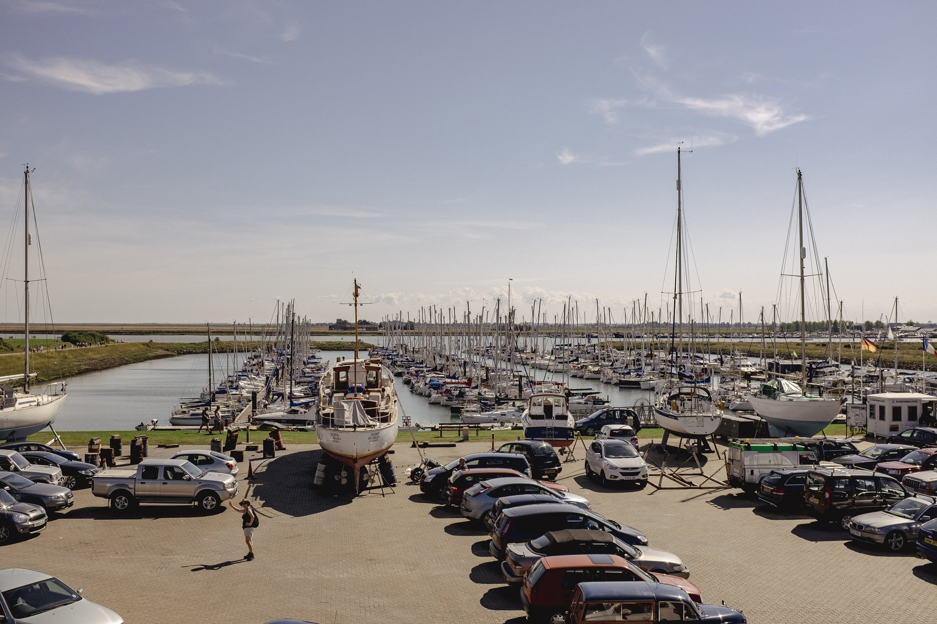 view over burnham yacht harbour
