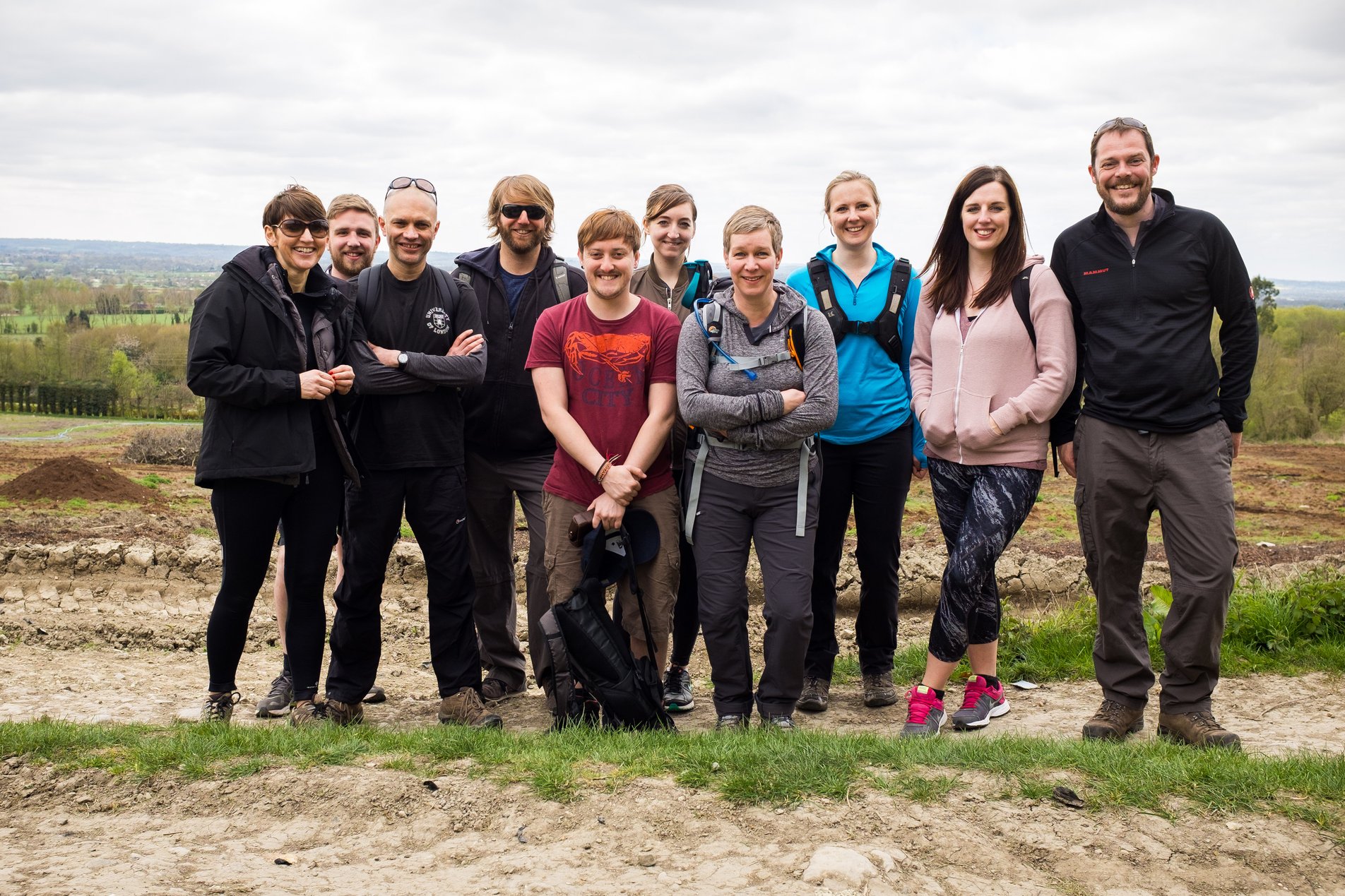 group shot of hikers