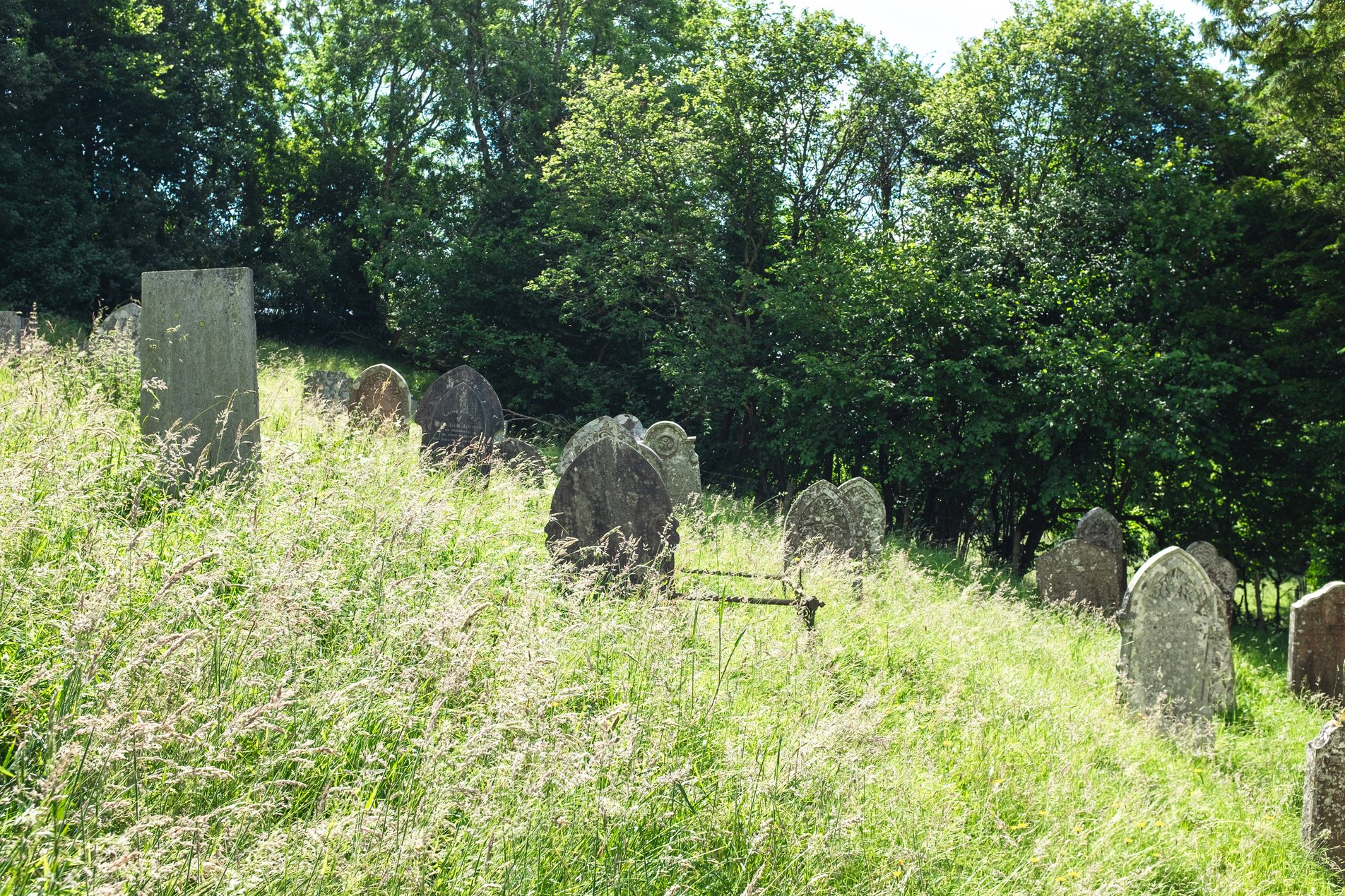 graveyard at capel-y-ffin baptist chapel