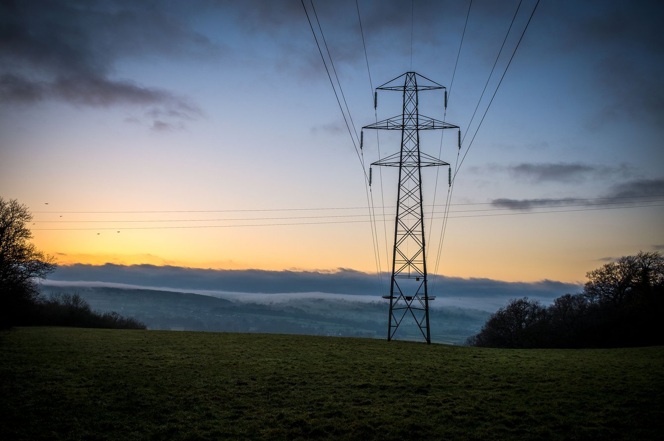 Pylon at sunset