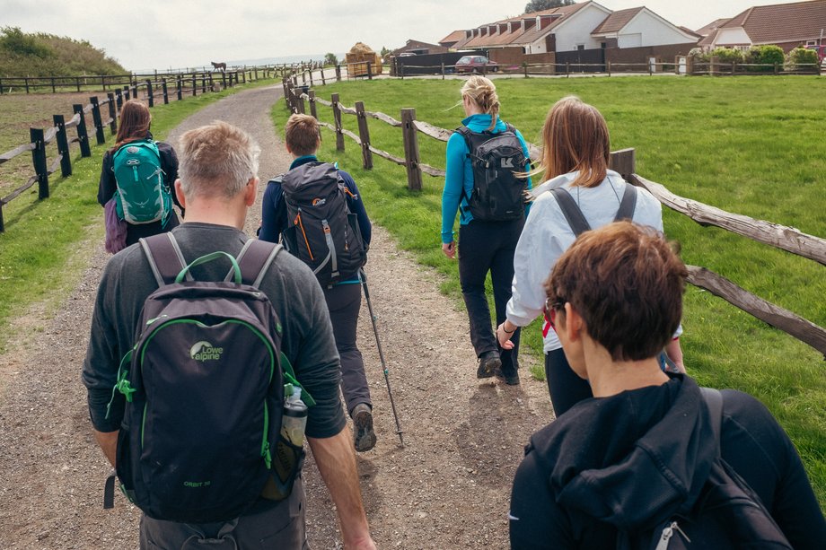 group of hill walkers