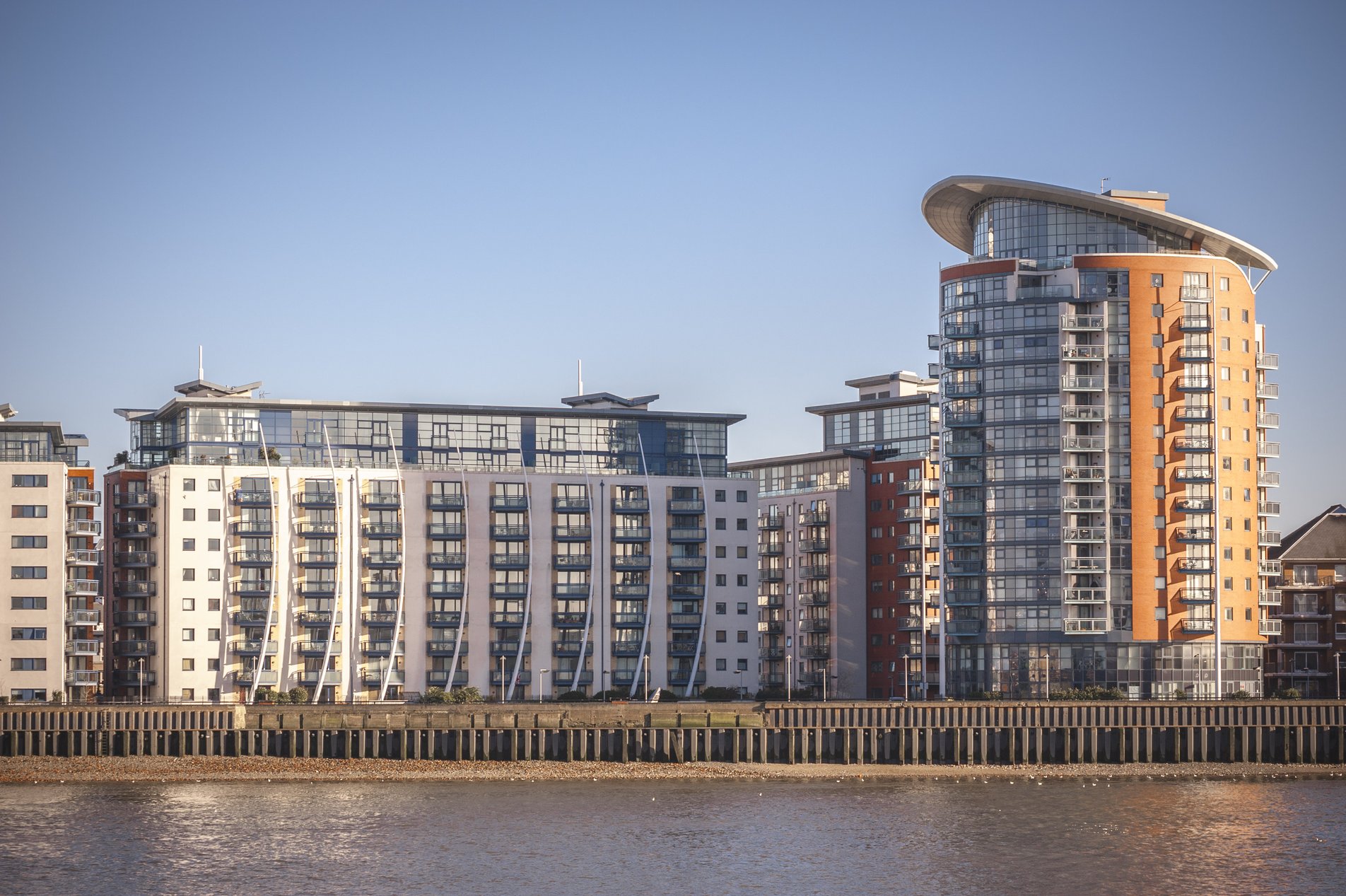 flats on the Isle of Dogs