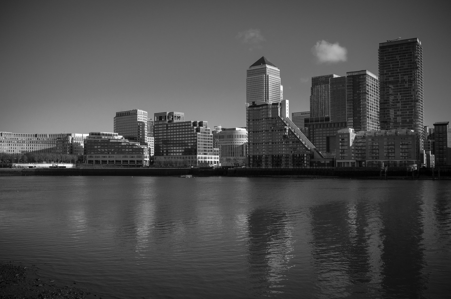Canary Wharf from Rotherhithe