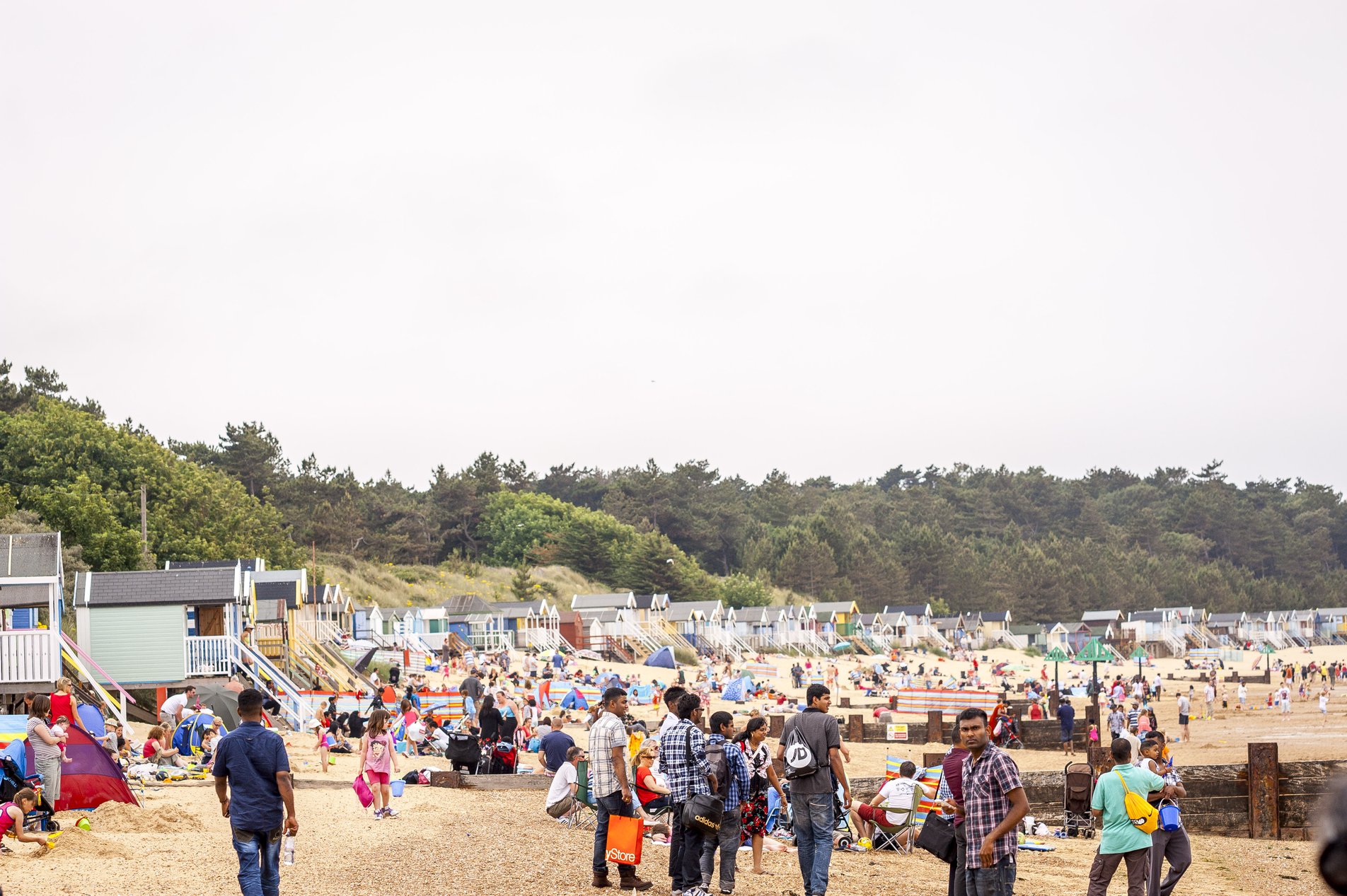 west sands beach in north norfolk