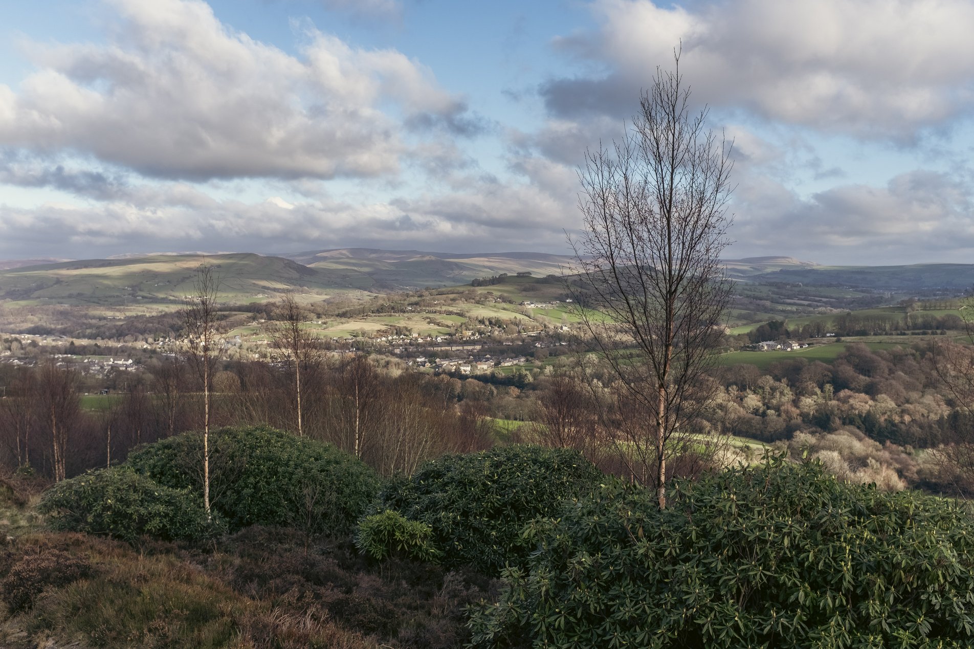 peak district landscape on taxel moor