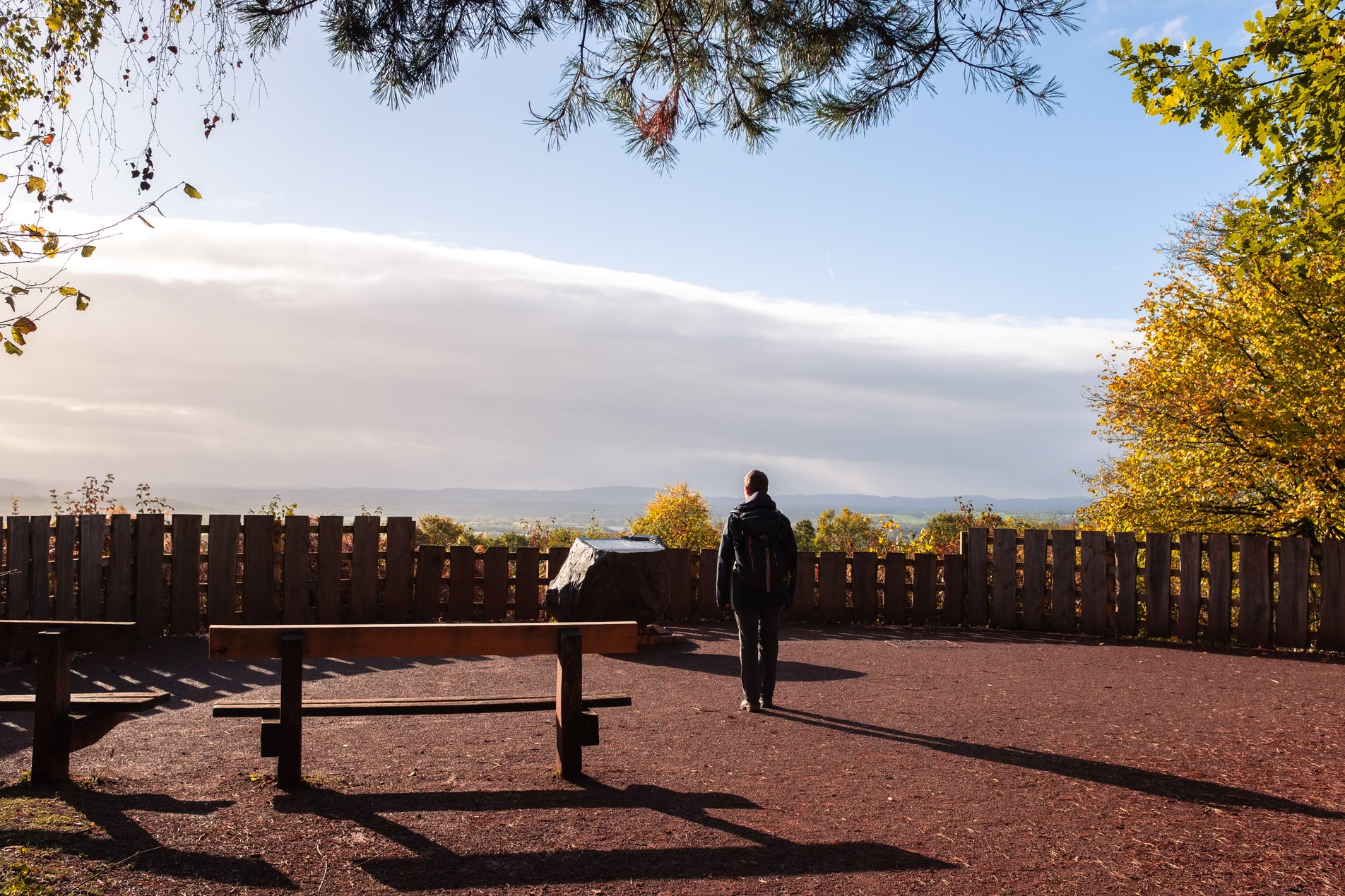 scenic viewpoint in country park