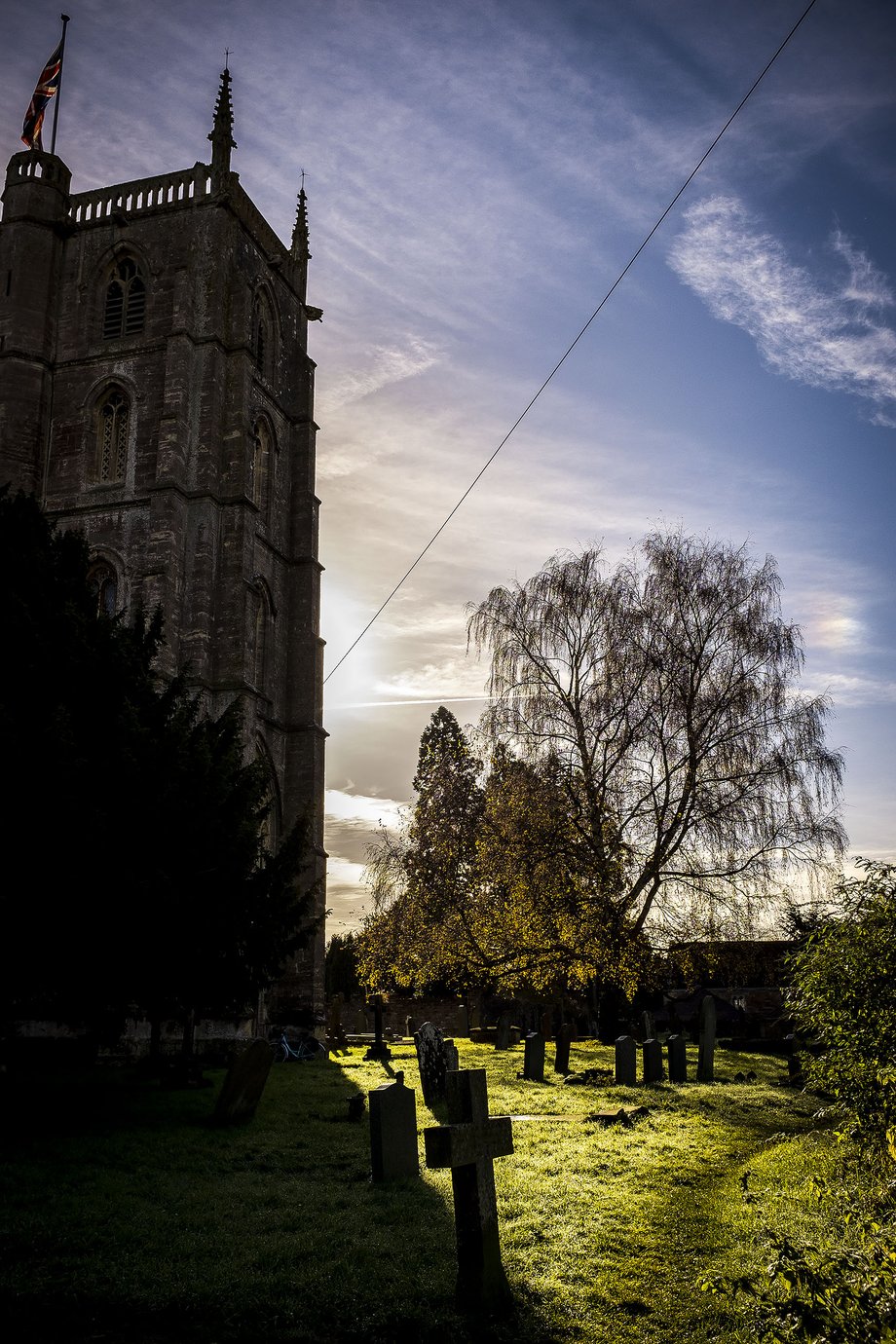 church with union flag